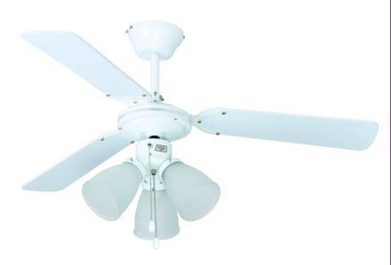 Ventilador de teto 3 lampadas branco 127v